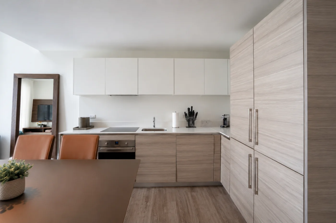 La cocina, equipada